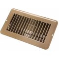 Jr Products JR Products J45-0228975 4 x 8 in. Floor Registers Dampered Metal; Brown J45-0228975